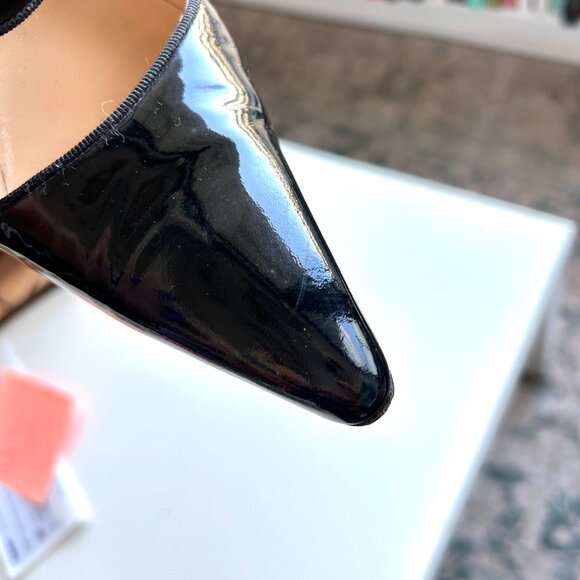 Manolo Blahnik Black Patent Leather Mary Jane Classic Pumps 39 - Picture 9 of 10